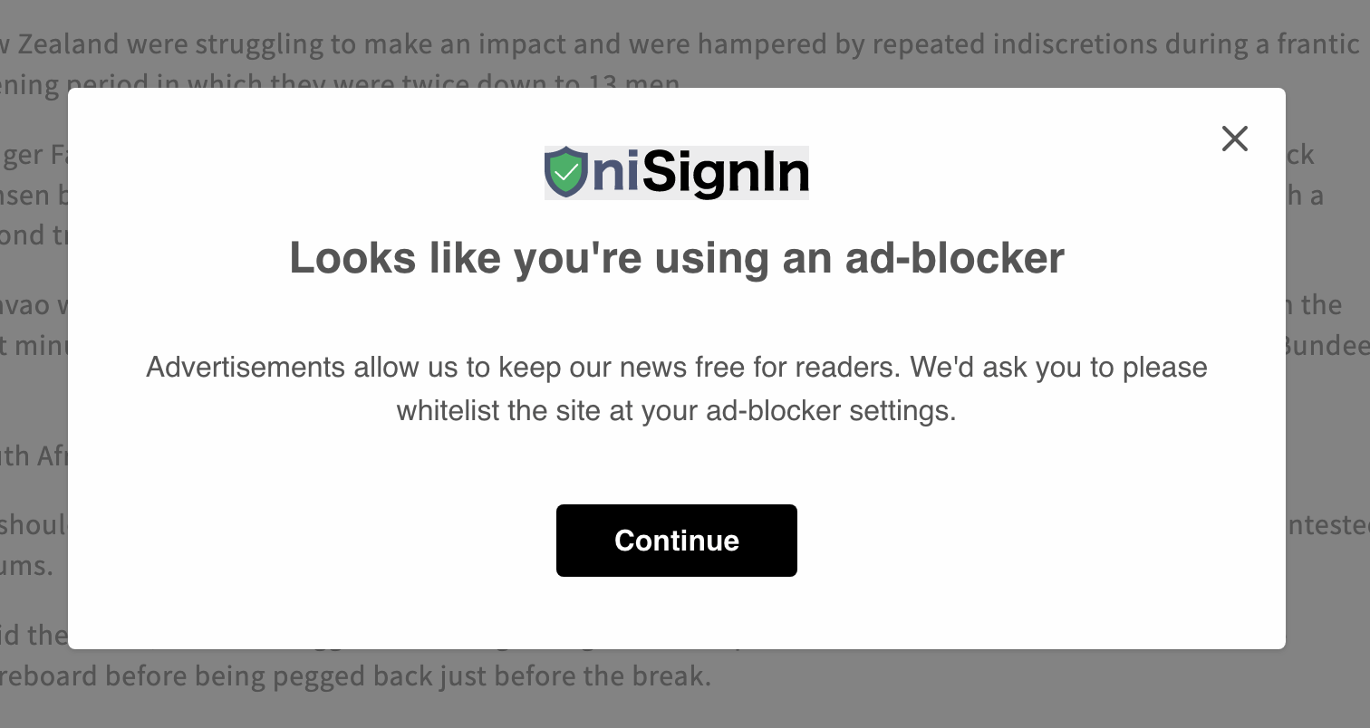 Recover adblocking traffic