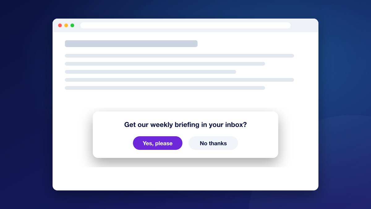 Confirm Button example