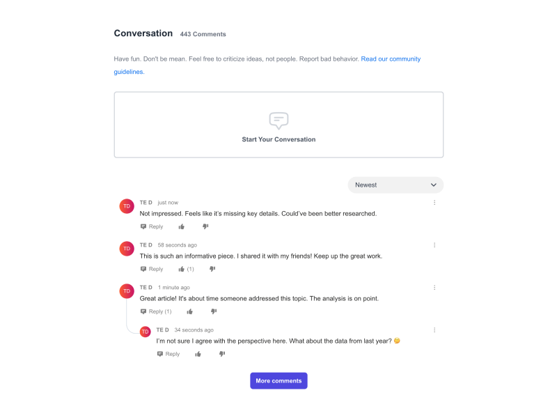 Comments Widget