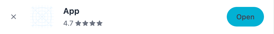 Mobile smart banner example